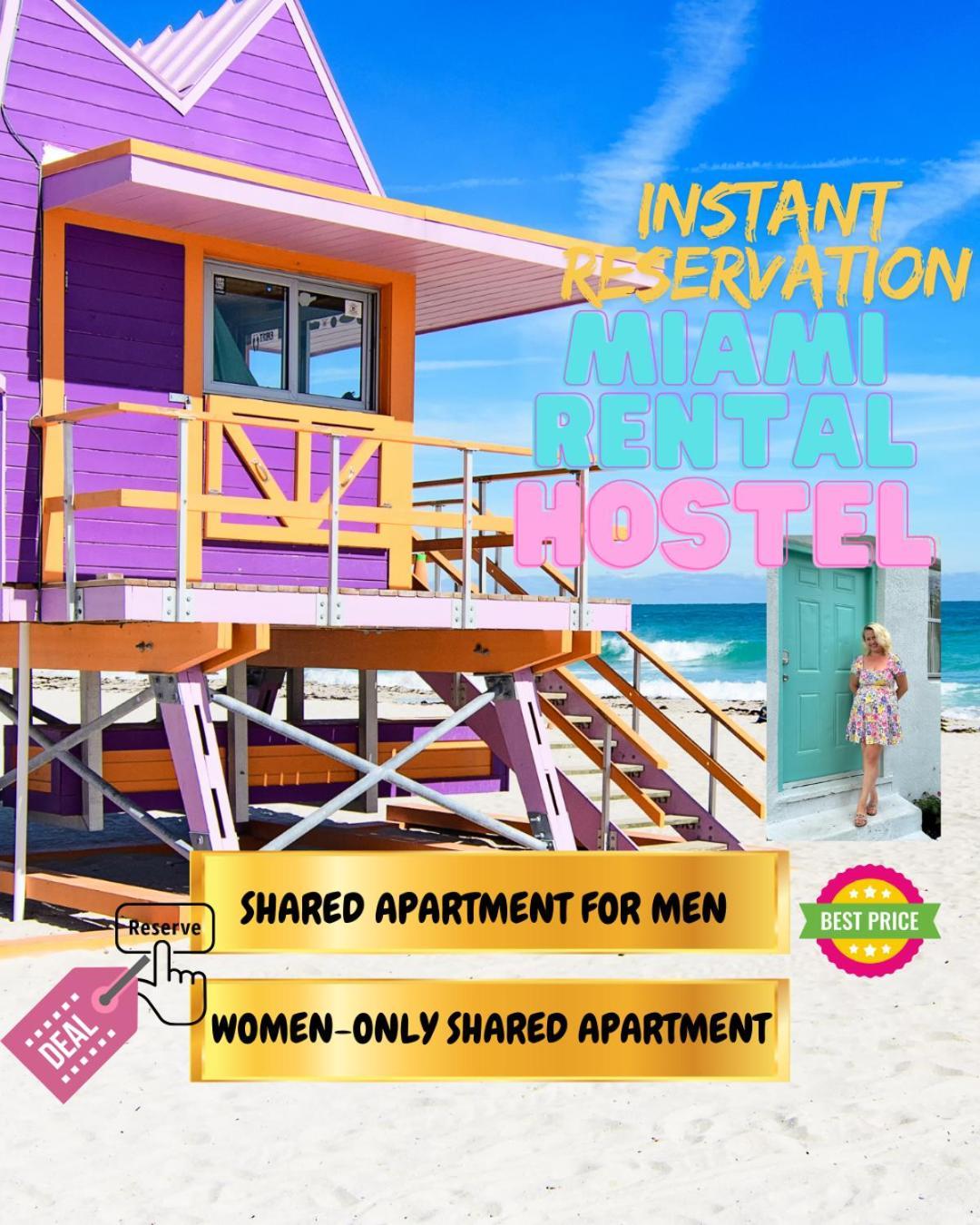 103 Miami Shared Rooms For Men Central Comfortable, Affordable Екстер'єр фото